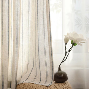 Linen Cotton Stripe Curtain