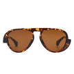 Twinklez - Futuristic Fashion Chunky Vintage Inspired Aviator Sunglasses