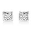 .925 Sterling Silver 1/10 Cttw Miracle-Set Diamond