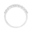 Diamant taille ronde brillant serti sur griffes partagées en argent sterling .925 1/2 carat