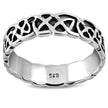 Celtic Knot Band Silver Ring