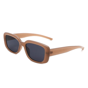 Azurette - Rectangle Retro Flat Top Vintage Inspired Square Sunglasses