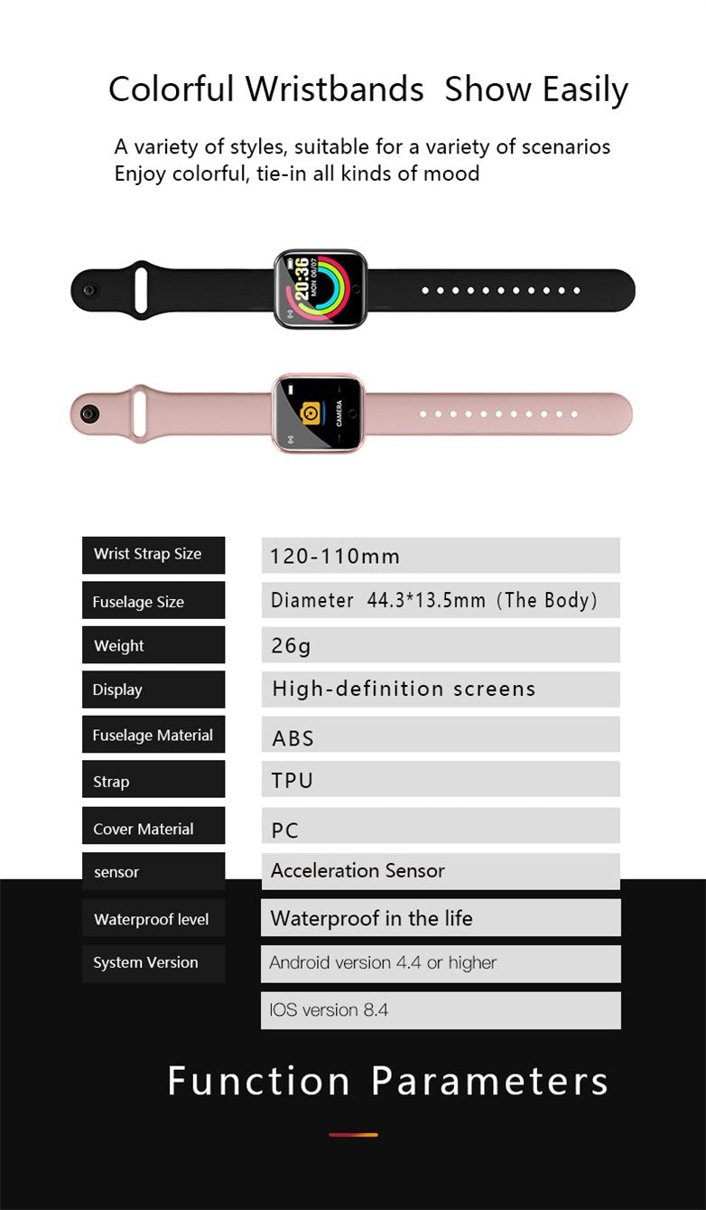 Smart Watch With Bracelet - Black