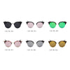 Biloxi -  Women Half Frame Round Cat Eye Polarized Sunglasses