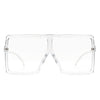 Amarylla - Oversize Flat Top Square Tinted Women Fashion Sunglasses