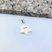 Black Onyx Star of David Silver Pendant