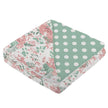 Desert Rose & Jade Polka Dot Cotton Muslin Blanket