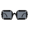 Luminite - Square Retro Irregular Frame Futuristic Fashion Tinted Sunglasses