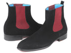 Bottines Chelsea en daim noir Paul Parkman (ID#SD841BLK)