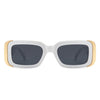 Quixotic - Rectangle Narrow Fashion Tinted Square Sunglasses