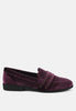 Walkin Stud Detail Velvet Loafers