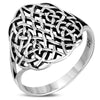 Round Large Light Plain Celtic Silver Ring