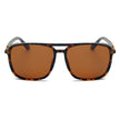 NAPA | Retro Vintage Flat Brow Bar Polarized Square Fashion Sunglasses