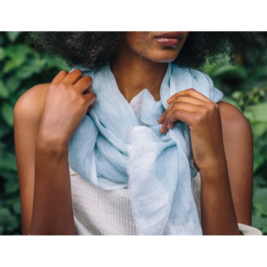 Gauze Linen Two Tone Scarf