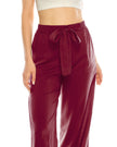 ZIMEGO Pantalon court taille moyenne ou haute, skinny ou jambe large, jupe-culotte