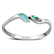 Abalone Sea Shell Silver Ring