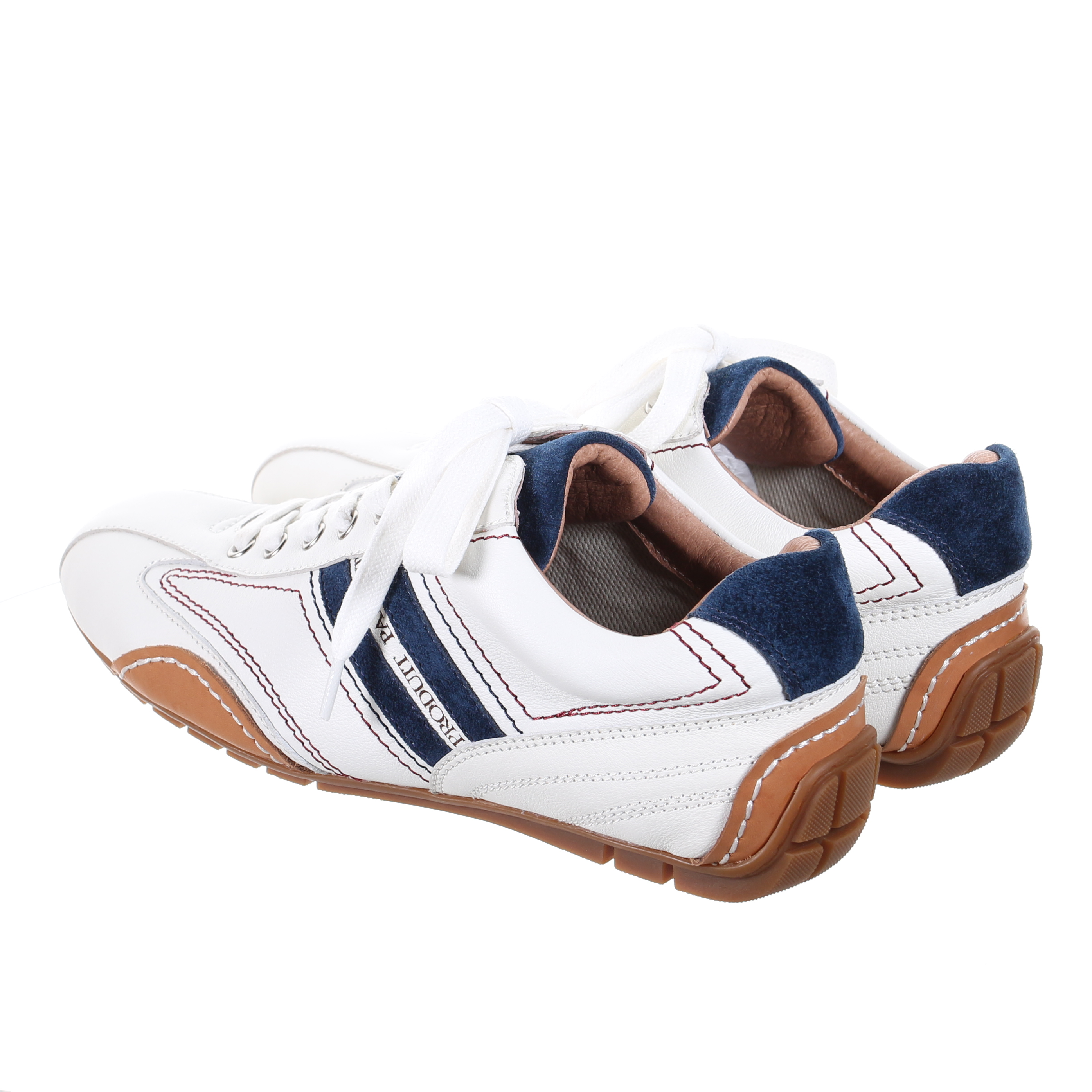 Leather Sneaker-Navy