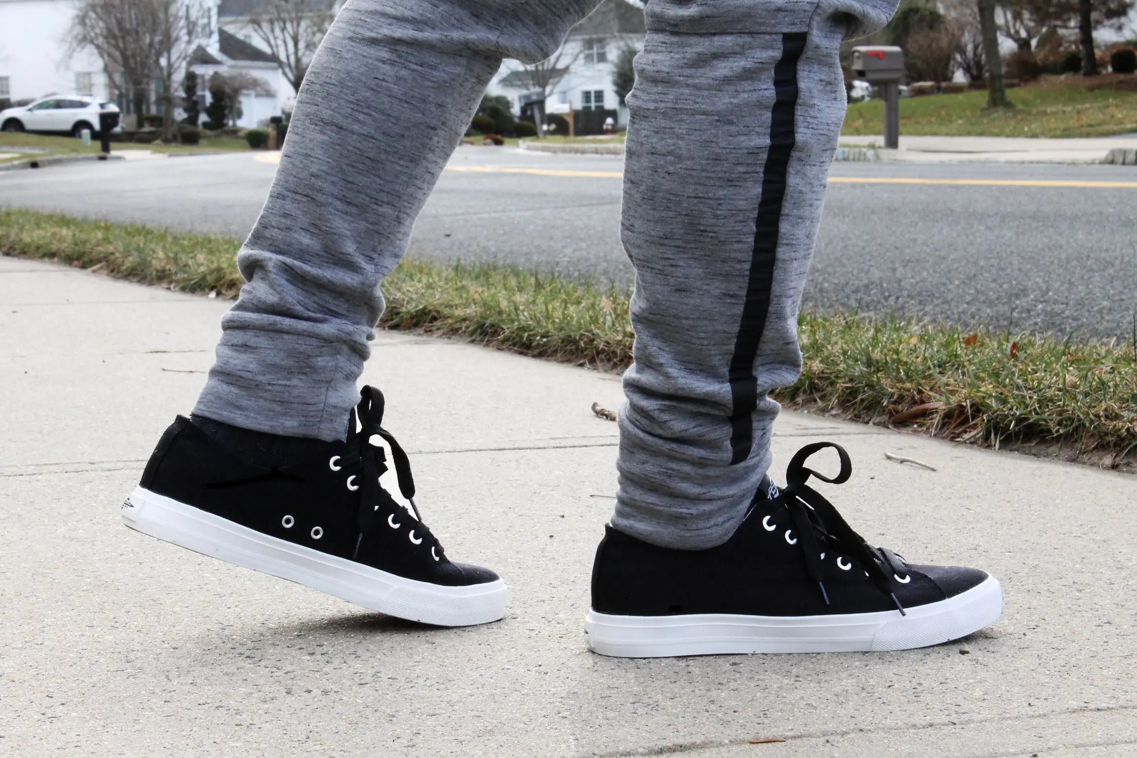 Fear0 NJ Retro Black/White Canvas Shoes Sneakers Unisex Size