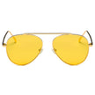 HIDALGO | Metal Oversize Tinted Lens Aviator Sunglasses