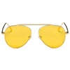 HIDALGO | Metal Oversize Tinted Lens Aviator Sunglasses