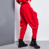 Tanaka Pocket High Waist Harem Pants - Red