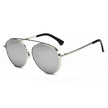 Bethel - Retro Mirrored Lens Teardrop Aviator Sunglasses