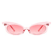 Tadiance - Women Chic Fashion Narrow Oval Butterfly Shape Cat Eye Sunglasses