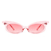 Tadiance - Women Chic Fashion Narrow Oval Butterfly Shape Cat Eye Sunglasses