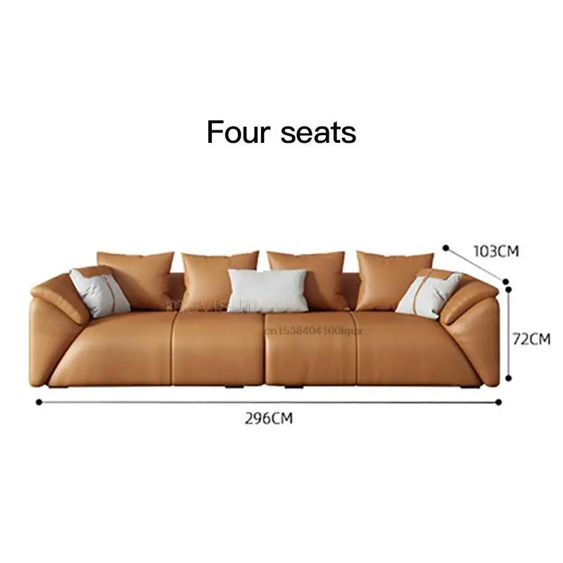 Light Leather Sofa