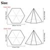 Outdoor Pyramid Tent 3-4 People