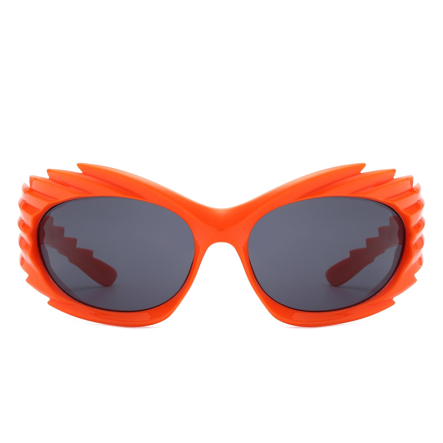 Nightgle - Lunettes de soleil de mode rectangulaires enveloppantes à pointes ovales de sport