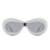 Argo - Oversized Y2K Inflated Frame One Piece Lens Sunglasses