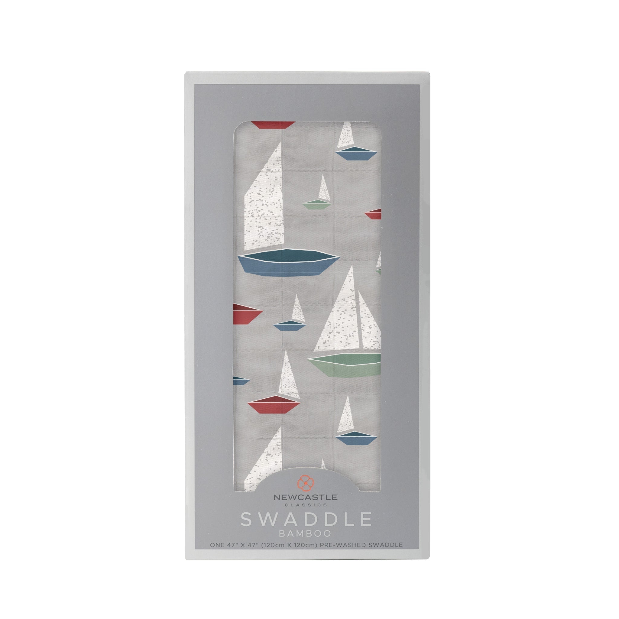 Marina Sailboats Bamboo Swaddle