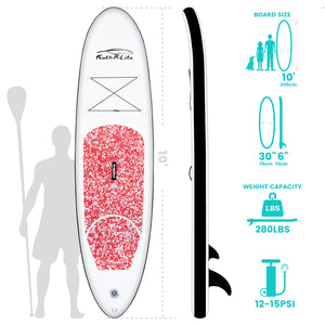 Planche de surf gonflable en PVC de 10 pieds, planche de sports nautiques Sup