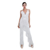 White Tassel Jumpsuit