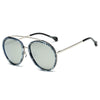 FARMINDALE | Polarized Circle Round Brow-Bar Fashion Sunglasses