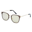 CAMBRIDGE | Pillowed Rectangle Flat Lens Horned Rim Sunglasses