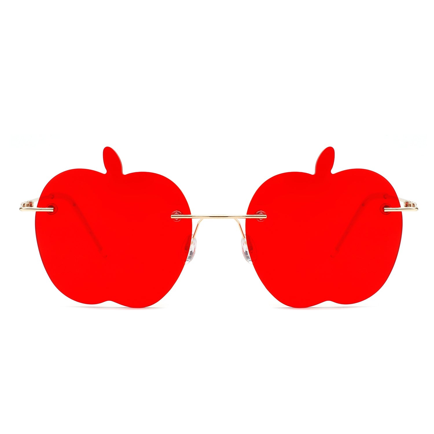 Zephyrus - Rimless Apple Shape Party Frameless Tinted Sunglasses