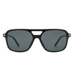 Skyhavoc - Retro Square Brow-Bar Fashion Aviator Sunglasses