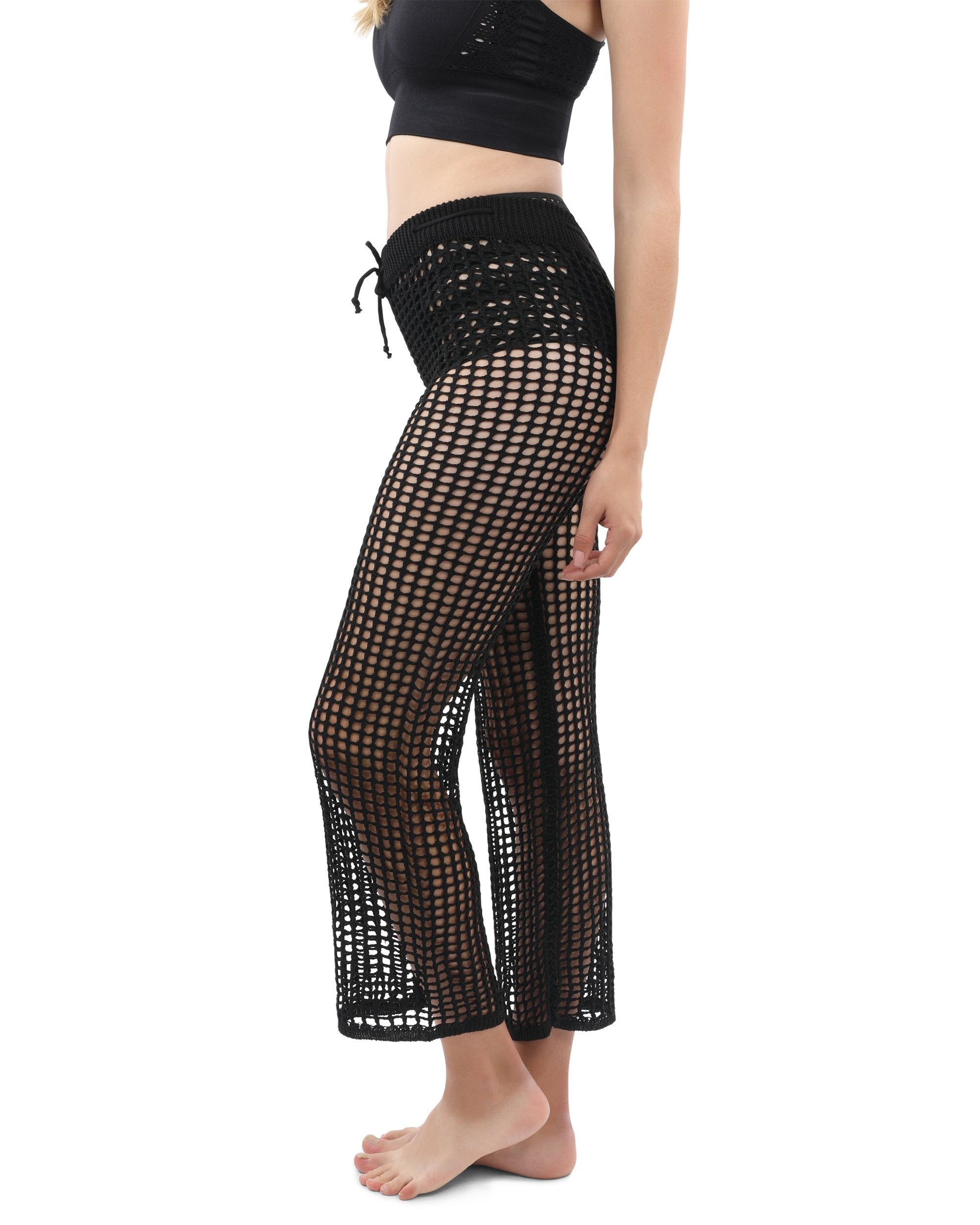 Maybrook Crochet Pant - Black