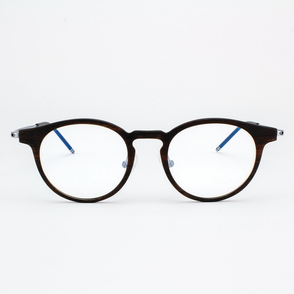 Marion - Featherlight Titanium & Wood Eyeglasses