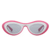 Alba - Oval Retro Round Tinted Fashion Cat Eye Sunglasses