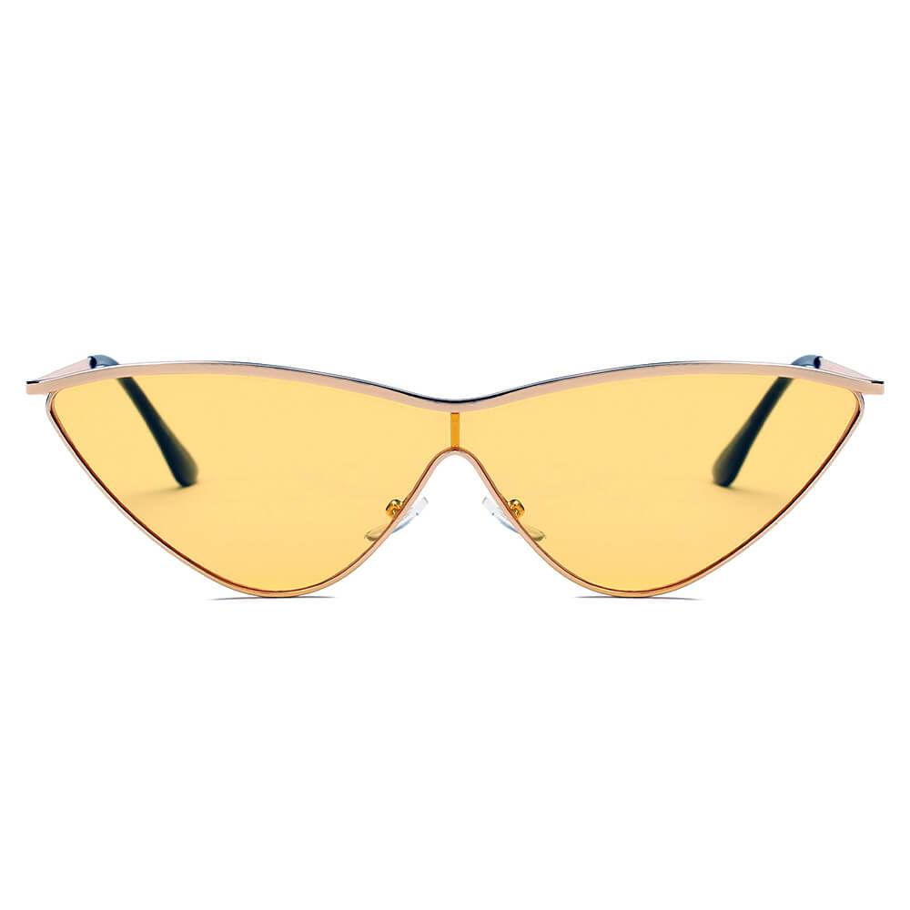 SUSTYA -  Women Fashion Tinted Cat Eye Sunglasses