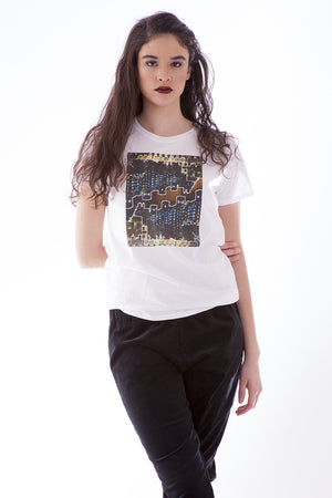 T-Shirt Mode Femme - Lumières Urbaines