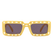 Undynite - Rectangle Irregular Frame Retro Fashion Square Sunglasses