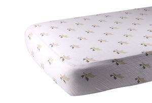 Drap de berceau en mousseline de coton Mister Moose