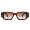 Goldenyx - Rectangular Fashion Geometric Narrow Slim Retro Sunglasses