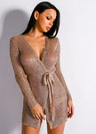 Rose Gold Sweater Dress