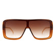 Wildwind - Square Fashion Flat Top Oversize Retro Sunglasses