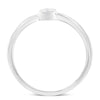 Bague de promesse en argent sterling 925 avec diamants sertis miracle de forme ronde